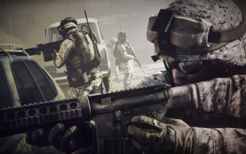 Картинка видео игры battlefield оружия солдаты