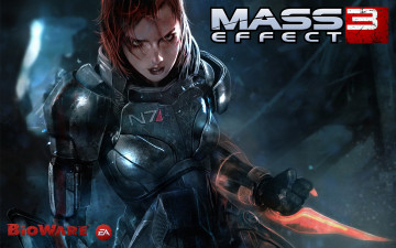 Картинка видео игры mass effect девушка