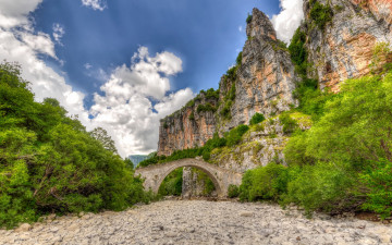 Картинка природа горы скалы мост