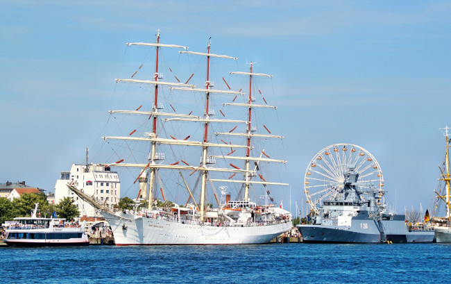 Обои картинки фото 25,  hanse sail 2015 in rostock, корабли, парусники, регата