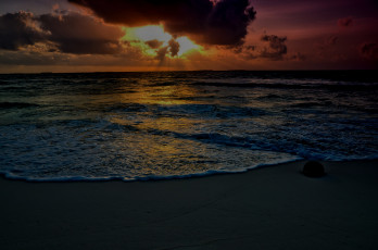 Картинка природа восходы закаты волны море