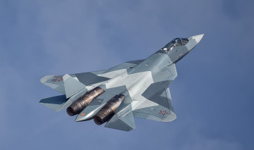 Картинка t-50+pak-fa авиация боевые+самолёты истребитель