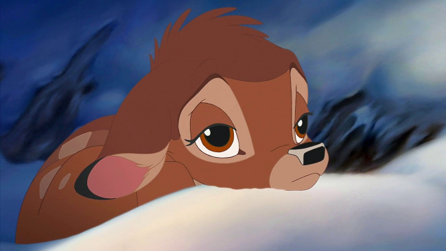 Обои картинки фото мультфильмы, bambi 2, олененок