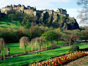 Картинка города эдинбург+ шотландия замок
