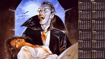 Картинка календари фэнтези мужчина вампир женщина