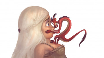 Картинка рисованное кино +мультфильмы дракон девушка