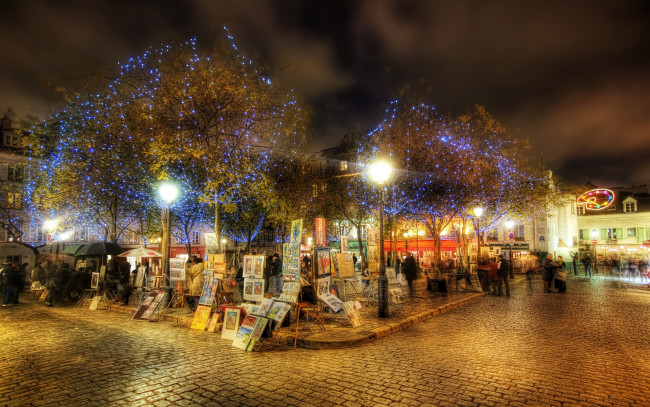 Обои картинки фото montmartre, in, paris, города, париж, франция