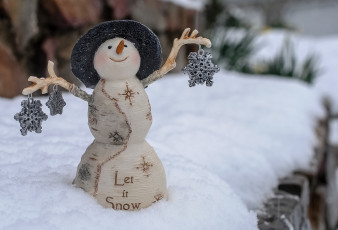 Картинка праздничные снеговики настроение снег снежинки