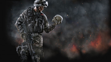Картинка видео игры warface череп солдат