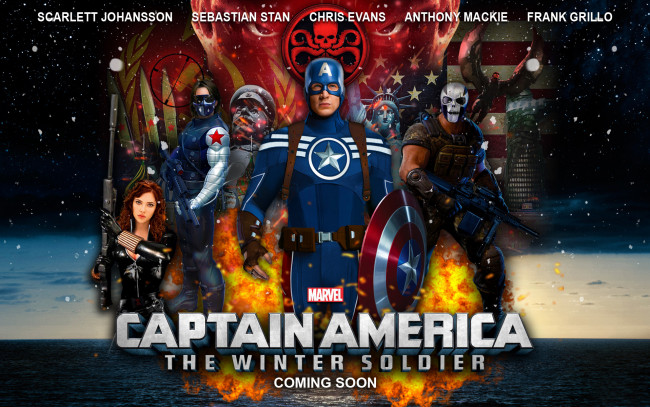 Обои картинки фото captain, america, the, winter, soldier, кино, фильмы, первый, мститель, другая, война