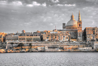 Картинка valetta +malta города валетта+ мальта панорама
