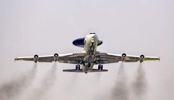 обоя boeing e-3a sentry, авиация, боевые самолёты, войсковой, транспорт