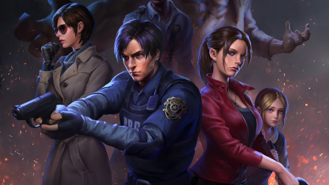 Обои картинки фото видео игры, resident evil 2 , 2019, персонажи