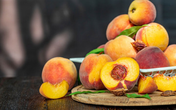Картинка еда персики +сливы +абрикосы