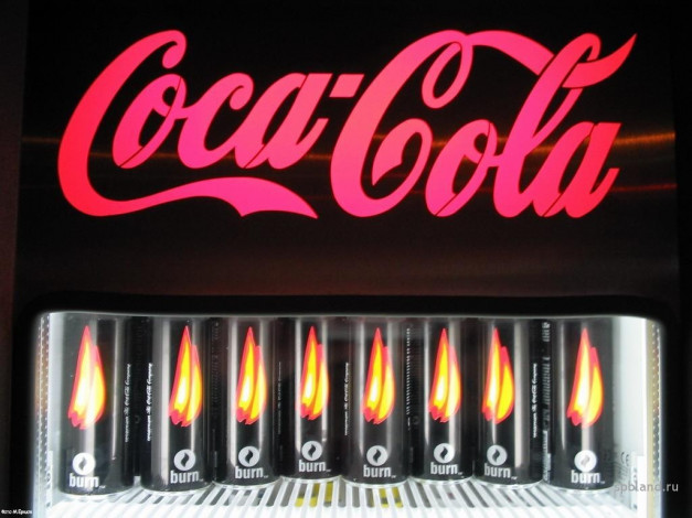 Обои картинки фото burn, бренды, coca, cola
