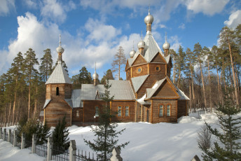 Картинка города -+православные+церкви +монастыри церквушка зима