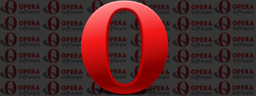 обоя компьютеры, opera, фон, логотип