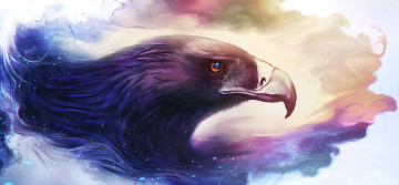 Картинка рисованное животные +птицы +орлы орел птица клюв