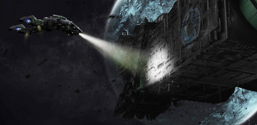 Картинка фэнтези космические+корабли +звездолеты +станции фантастика галактика планета свет корабль sci-fi арт