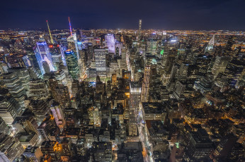Картинка nyc города нью-йорк+ сша панорама небоскребы
