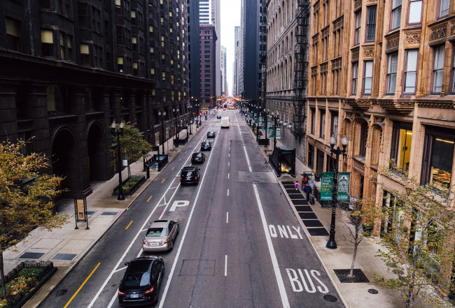Обои картинки фото города, Чикаго , сша, улица