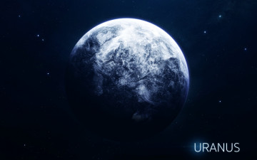 Картинка космос уран звезды планета uranus система солнечная planet space art stars арт system berries