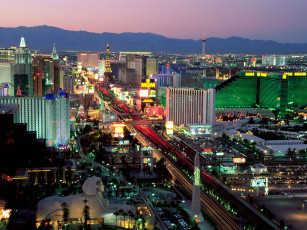 Картинка las vegas boulevard nevada города лас вегас сша