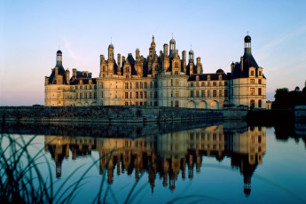 Картинка города замки луары франция замок отражение