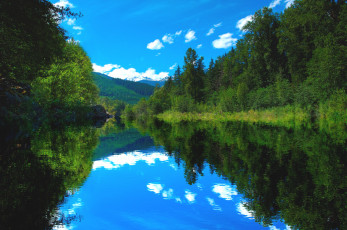 Картинка природа реки озера деревья озеро пейзаж