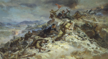 Картинка рисованные армия картина