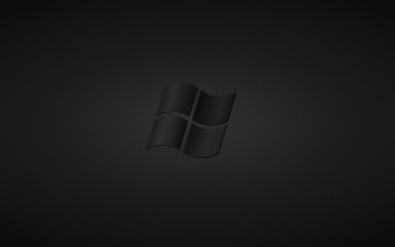обоя компьютеры, windows, xp, винда, logo, лого, серый, темный, черный, black