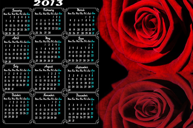 Обои картинки фото календари, цветы, розы, капли