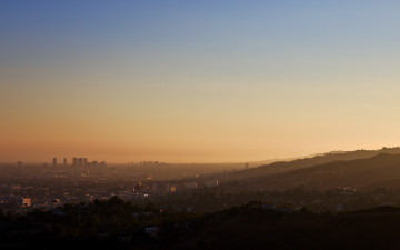 Картинка города лос-анджелес+ сша los angeles california usa city sunset