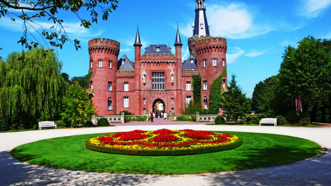 Обои картинки фото moyland castle, города, замки германии, moyland, castle