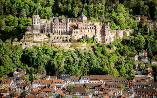 Обои картинки фото heidelberg castle, города, замки германии, heidelberg, castle