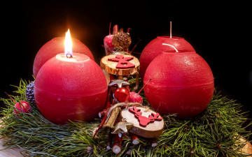 Картинка праздничные новогодние+свечи огонек свечи