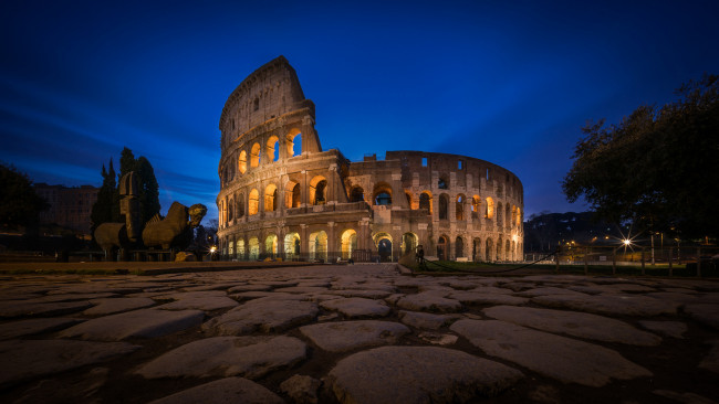 Обои картинки фото colosseum, города, рим,  ватикан , италия, простор