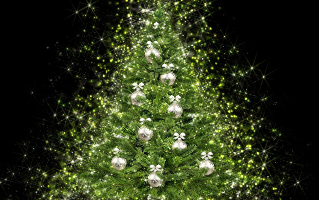 Обои картинки фото праздничные, Ёлки, новый, год, украшения, елка