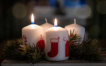 Картинка праздничные новогодние+свечи свечи рисунки огоньки