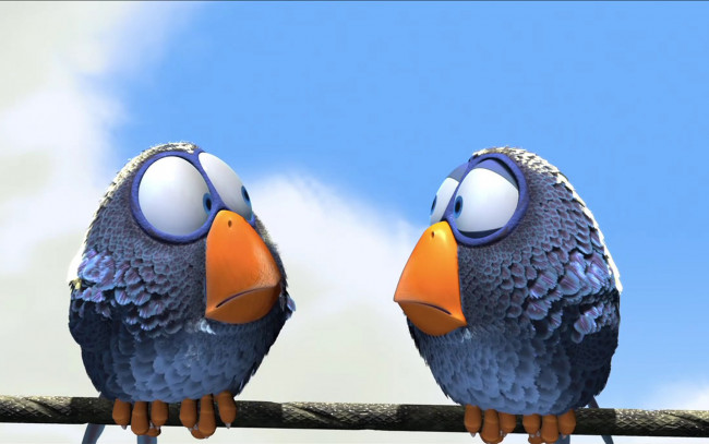 Обои картинки фото мультфильмы, for, the, birds, птица