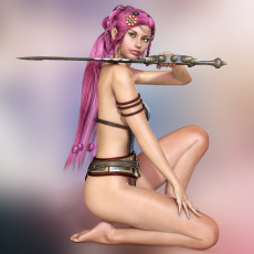 Картинка 3д+графика amazon+ амазонки меч девушка
