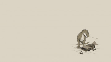 Картинка рисованные минимализм дракон автомобиль