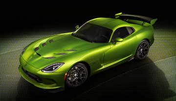 Картинка 2014+srt+viper+stryker+green автомобили dodge stryker viper зеленый