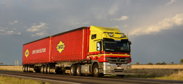 Картинка mercedes автомобили mercedes+trucks седельный грузовик тяжелый тягач