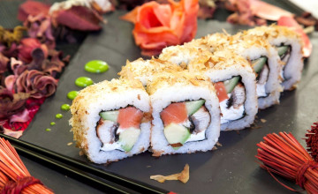 Картинка еда рыба +морепродукты +суши +роллы суши роллы кухня японская имбирь