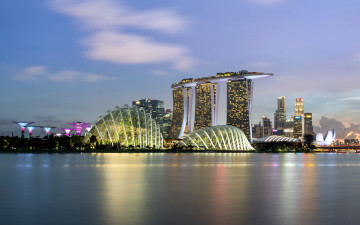 Картинка города сингапур+ сингапур небоскребы
