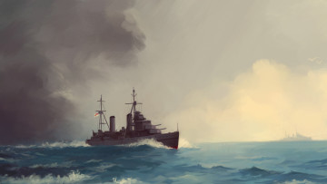 Картинка корабли рисованные hms galatea
