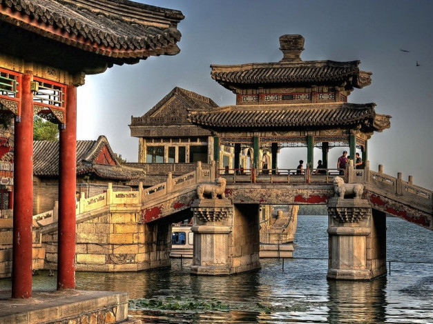 Обои картинки фото sommerpalast, in, beijing, china, города, пекин, китай
