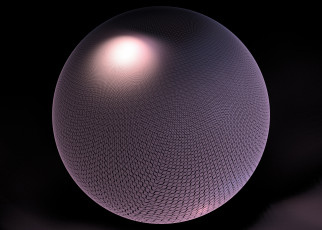 Картинка 3д графика fractal фракталы шар сфера