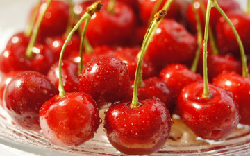 Картинка еда вишня черешня ягоды